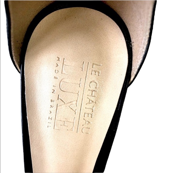 🇧🇷NWT: Le Chateau Lux: black strappy stilettos - Picture 7 of 7